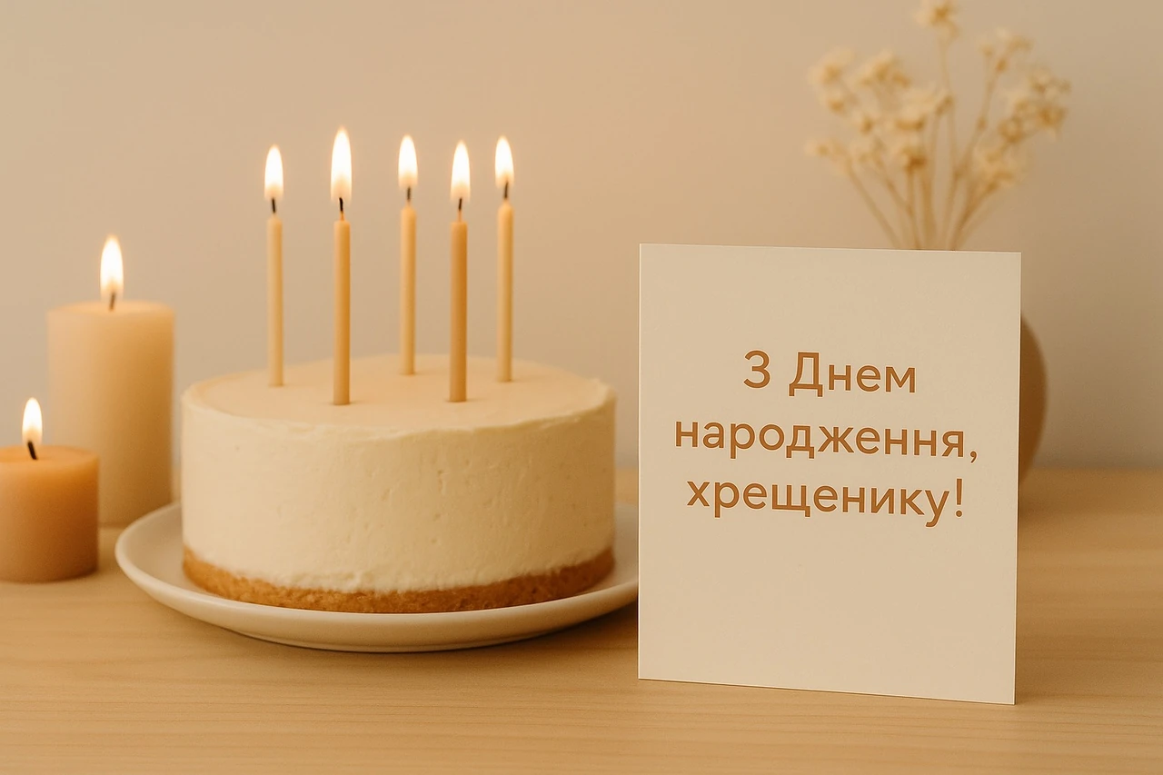 З днем народження хреснику: теплі привітання від серця